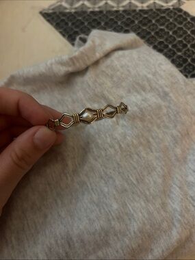 ronaldo romance one pearl hold me bracelet Gold filled sterling silver bracelet